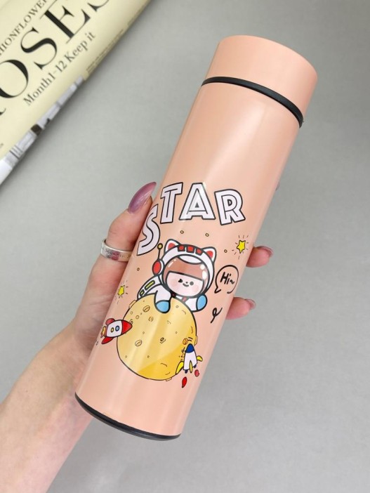 Термос «Happy friends, girl», red (500 ml) 