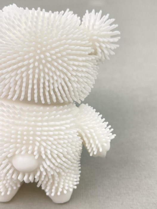 Мялка - антистресс «Nice bear», white (9*12 см) 