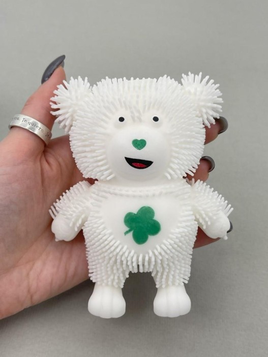 Мялка - антистресс «Nice bear», white (9*12 см) 