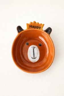 Набор соусников керамических 20шт. "Веселый мишка", коричневый (11,5х9х2,5см)