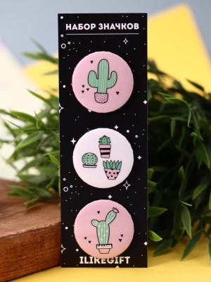 Набор значков Cactus