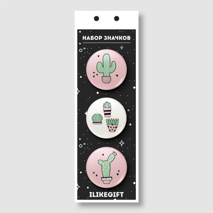 Набор значков Cactus 