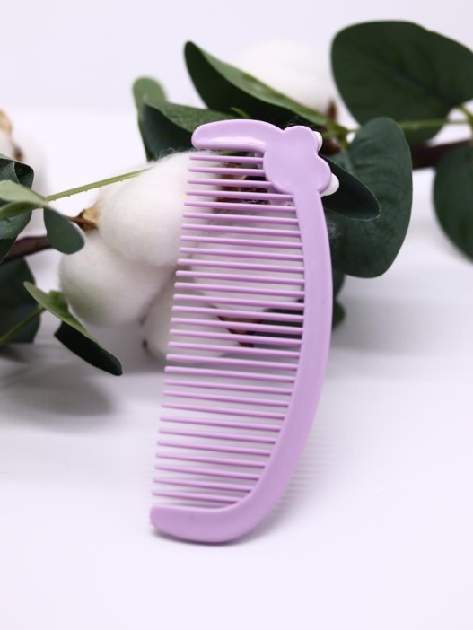 Расческа "Веселые друзья, кот", фиолетовая. 