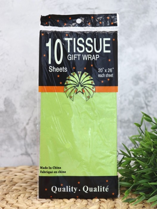 Бумага тишью &quot;Classic&quot;, herbal, 50 х 66 см, 14 г/м2 (набор 10 шт.) 