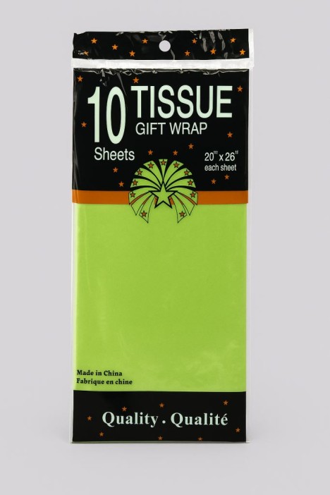 Бумага тишью &quot;Classic&quot;, herbal, 50 х 66 см, 14 г/м2 (набор 10 шт.) 