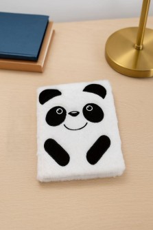 Блокнот плюшевый «Smily panda», white, 21,5х15 см, плотность 70 гр.