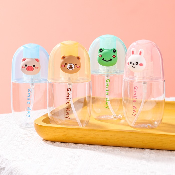 Дорожная бутылочка &quot;Smile pig day&quot;, blue (60 ml) 