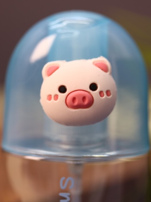 Дорожная бутылочка &quot;Smile pig day&quot;, blue (60 ml) 