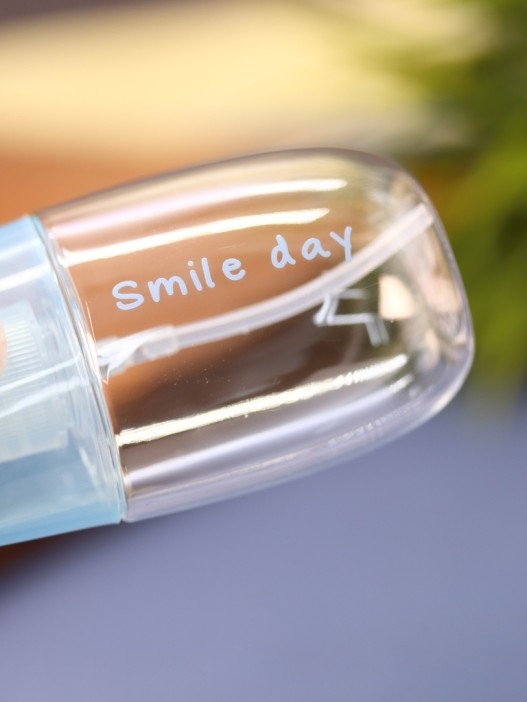 Дорожная бутылочка &quot;Smile pig day&quot;, blue (60 ml) 