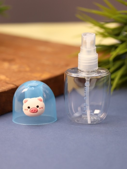 Дорожная бутылочка &quot;Smile pig day&quot;, blue (60 ml) 