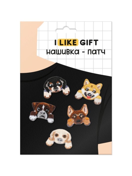 Набор термонашивок для одежды iLikeGift 5 шт. «Dogs», mix 