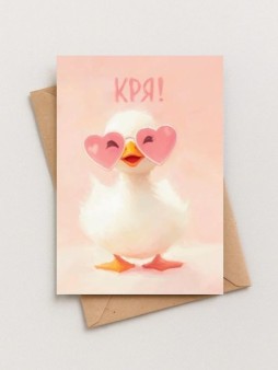 Набор двойных открыток 5 шт. "Кря", 10*15см