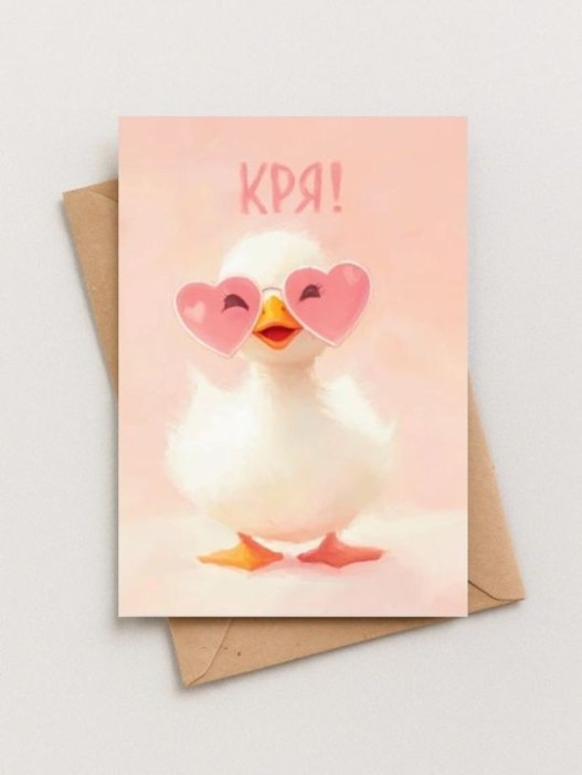 Набор двойных открыток 5 шт. &quot;Кря&quot;, 10*15см 