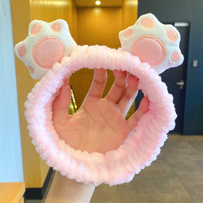 Повязка на голову GIRLY "Ears-paws", pink 