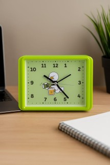 Часы-будильник «Goose», green (13х10 см)