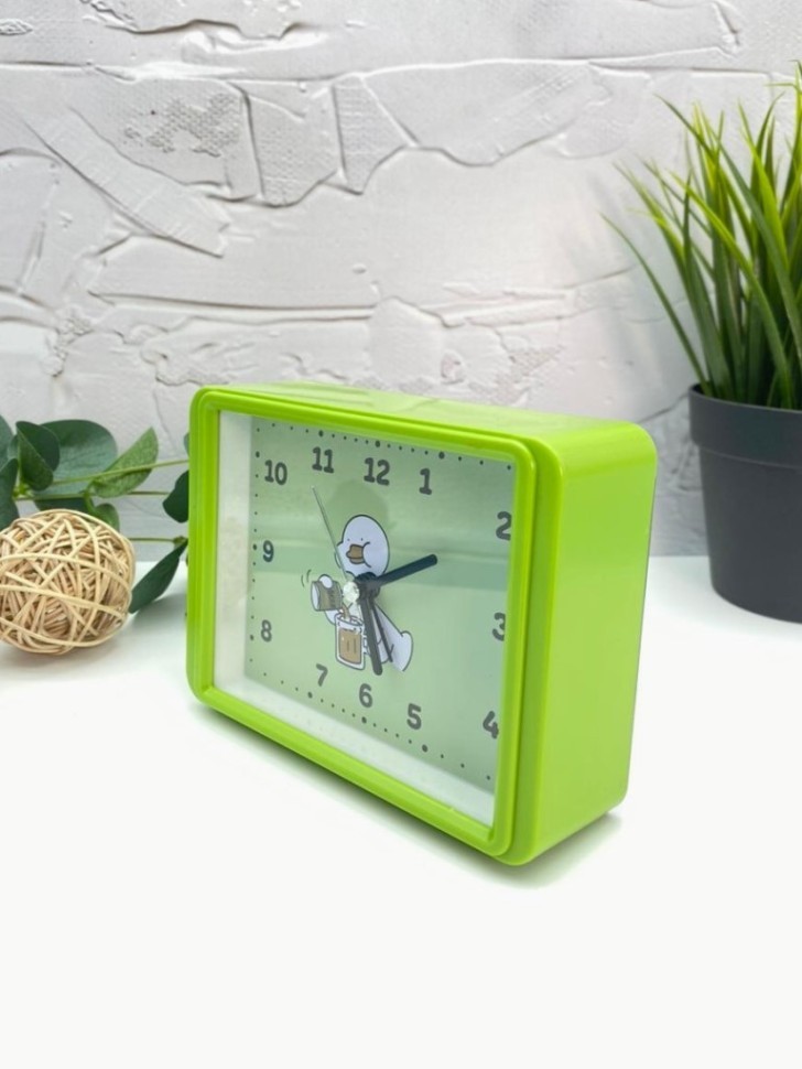 Часы-будильник «Goose», green (13х10 см)