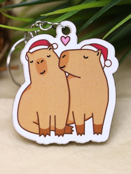 Брелок ECO из дерева &quot;Cappy new year! Love&quot; 