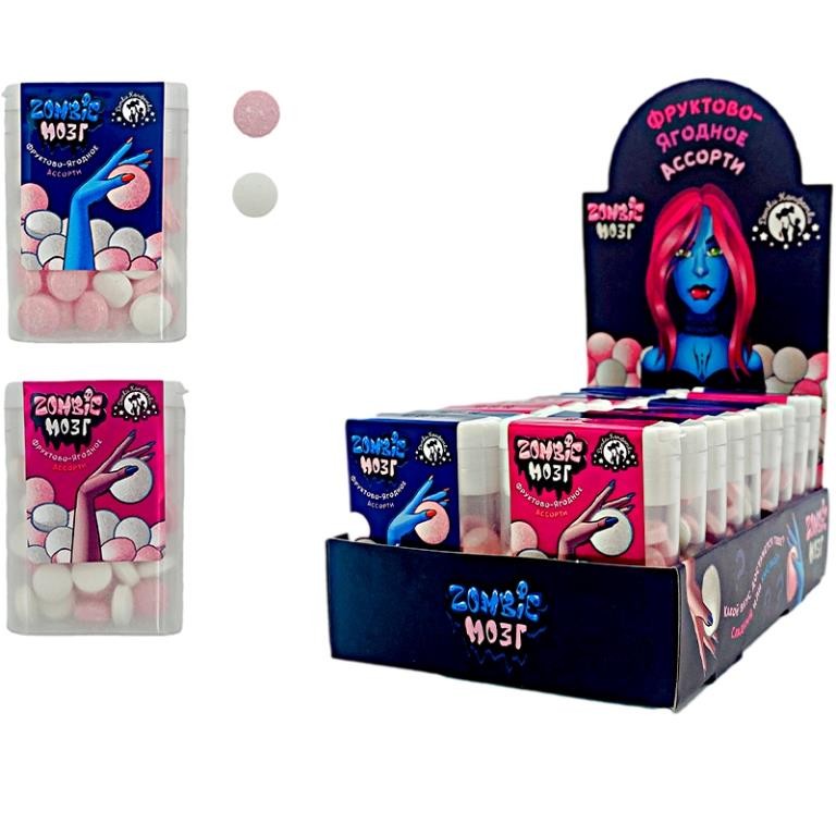Конфета &quot;ZOMBIE МОЗГ &quot;ВАМПИРШИ&quot;, 18шт. 
