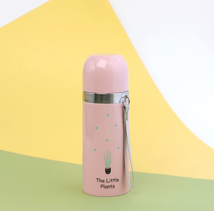 B-M-2532W-Z ТЕРМОС &quot;The little plants&quot; 350 ml (розовый) 