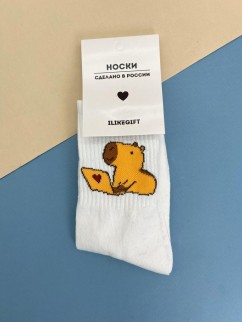Носки «Capybara business», белый, мужские/женские р. 35-40