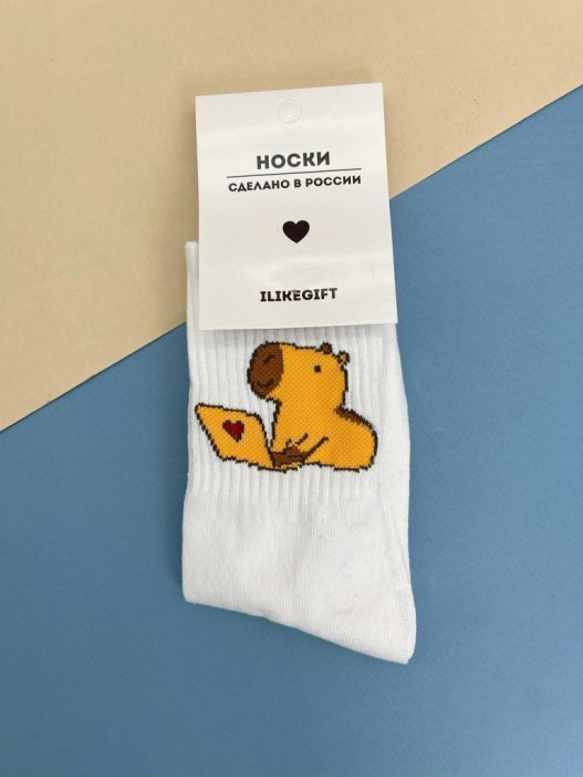 Носки «Capybara business», белый, мужские/женские р. 35-40 