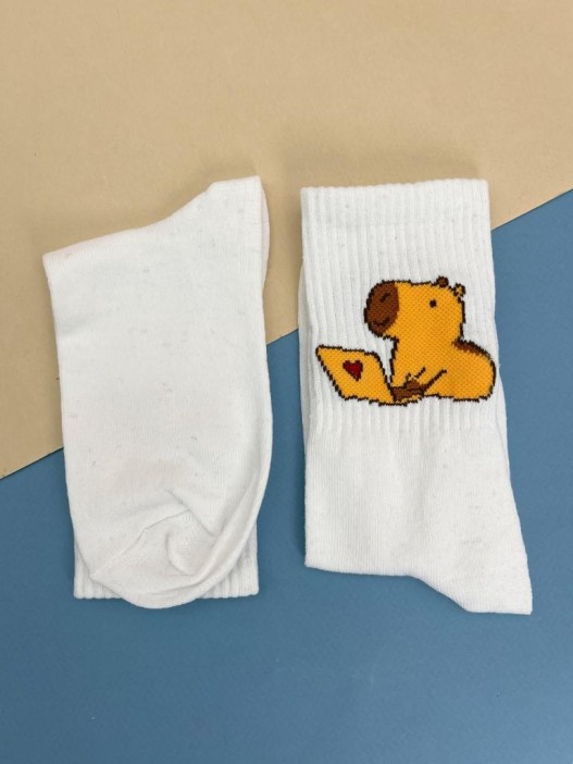Носки «Capybara business», белый, мужские/женские р. 35-40 