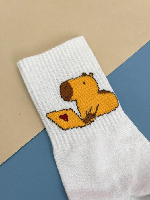 Носки «Capybara business», белый, мужские/женские р. 35-40 