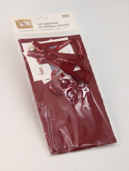 Упаковочный набор для подарков (2 листа+лента+открытка+5 наклеек) "Ruby delight", 40x50см