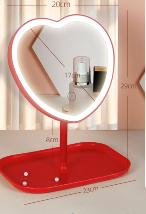 Зеркало настольное с подсветкой &quot;Lumi Love&quot;, 28*23*20 см 