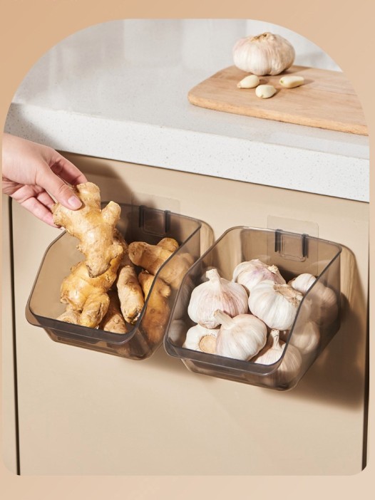 Настенный органайзер для кухни «Transparent», black (19*14*10 см) 