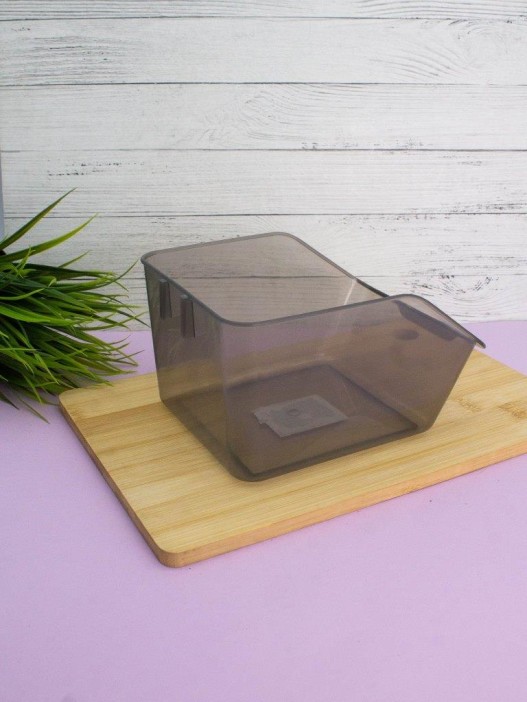 Настенный органайзер для кухни «Transparent», black (19*14*10 см) 