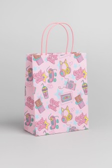 Пакет подарочный крафтовый «Cool gerl», chocolate (21*25,5*10)