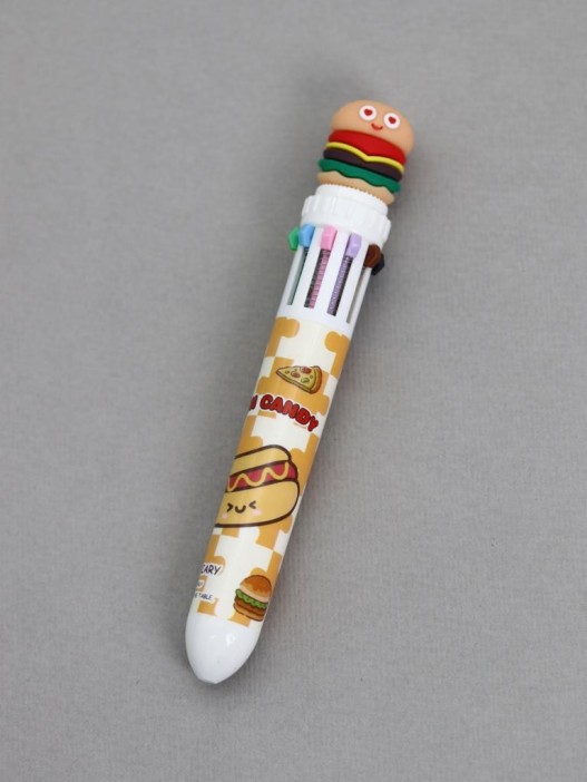 Разноцветная ручка 10 в 1  &quot;Hot-dog&quot; 