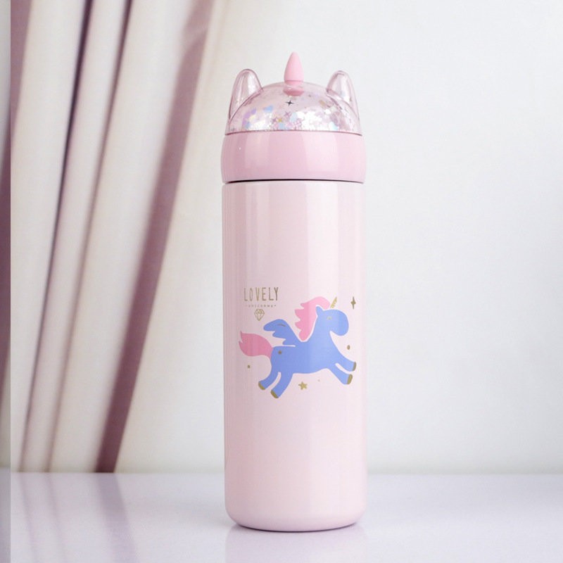 B-L-8014 Термос "Unicorn head", pink (330 мл)