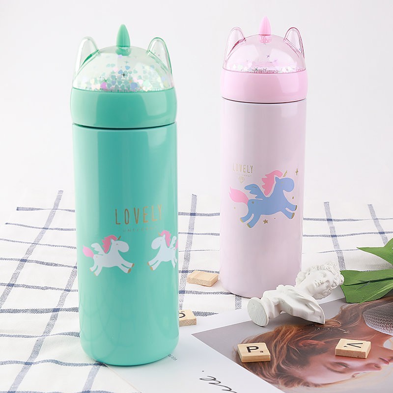 B-L-8014 Термос "Unicorn head", pink (330 мл)