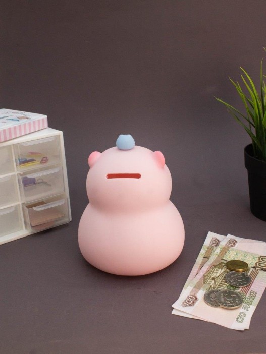 Копилка &quot;Capybara Frog Friend&quot;, 15 см, pink 