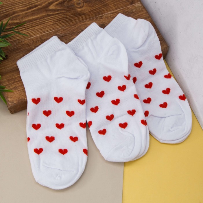 Носки женские &quot;Red hearts&quot;, р. 35-40 