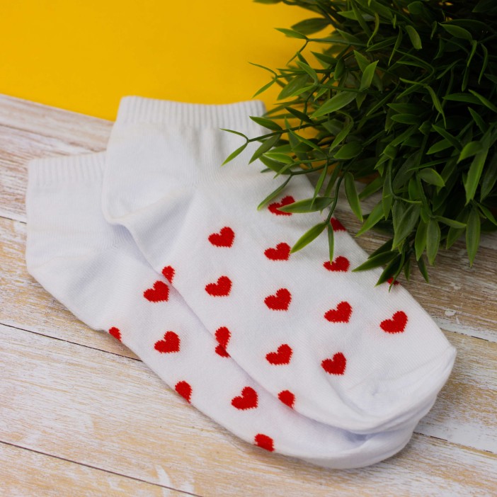 Носки женские &quot;Red hearts&quot;, р. 35-40 