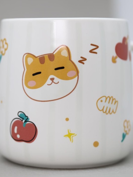 Кружка «Kid cat»,white-brown 