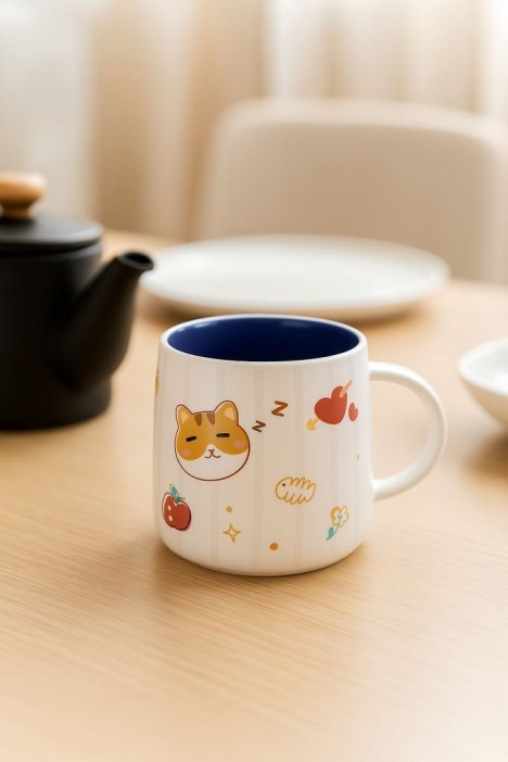 Кружка «Kid cat»,white-brown 