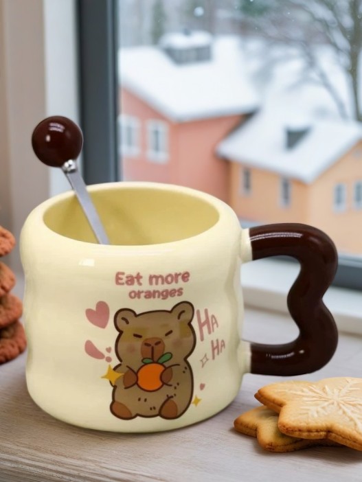 Кружка «Capybara eat more orange», (380 ml) 