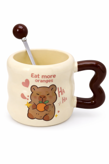Кружка «Capybara eat more orange», (380 ml)