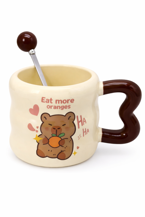 Кружка «Capybara eat more orange», (380 ml) 