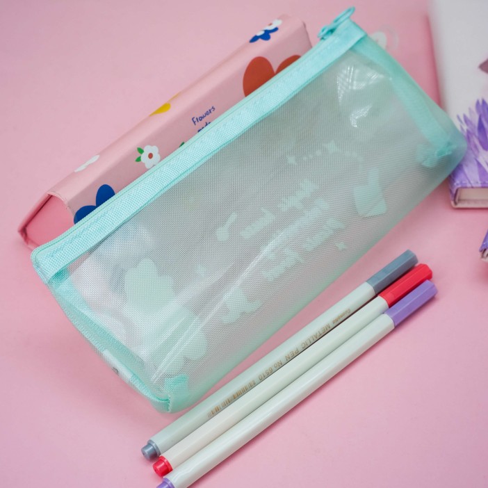 Пенал "Flower bunny", green 