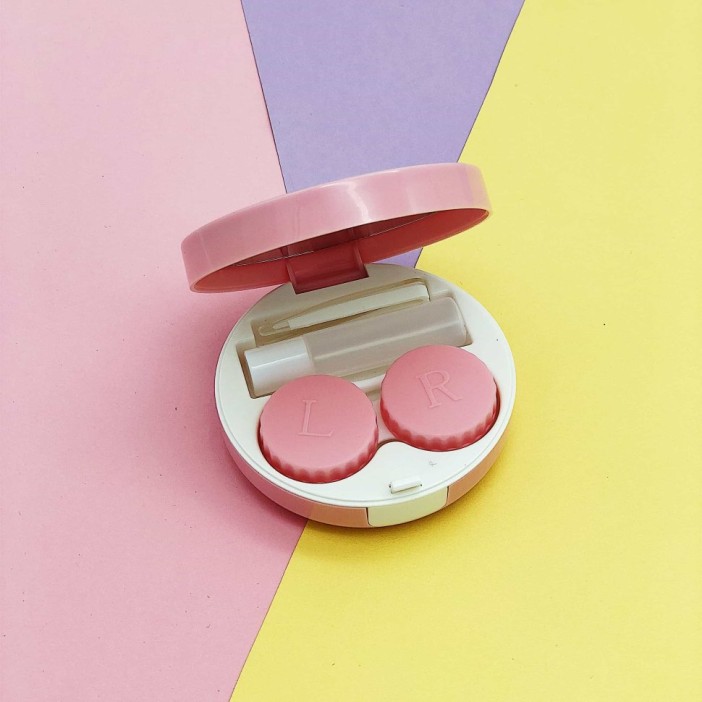 Контейнер для линз "Look pink" 