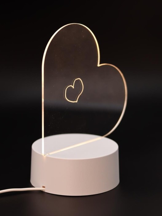Ночник iLikeGift с маркером &quot;Heart&quot;, USB (9х18 см) 