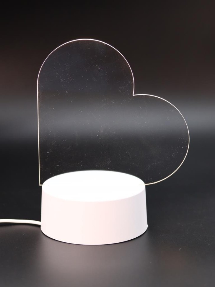 Ночник iLikeGift с маркером "Сердце", USB (9х18 см)