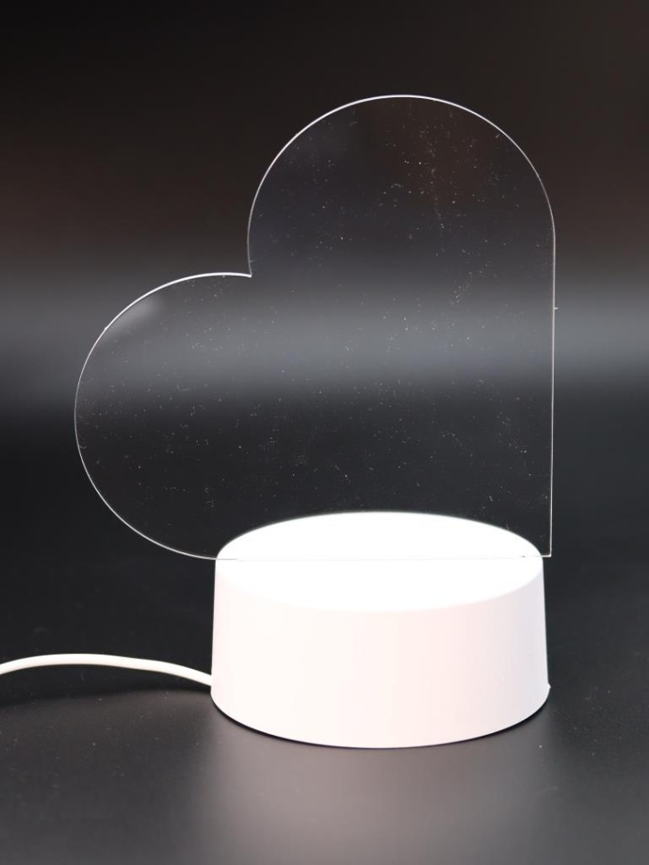 Ночник iLikeGift с маркером "Сердце", USB (9х18 см)