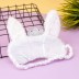 Маска для сна "Hare in the crown", white 