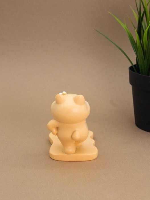 Подставка под телефон/планшет «Hamster white bow», orange (8 см) 